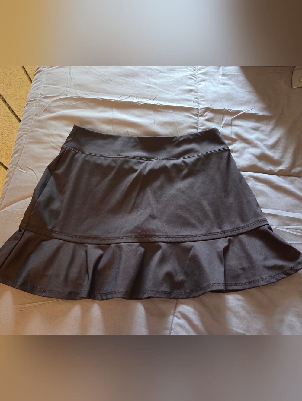 Tommy Bahama Black Ruffle Hem Golf Skort